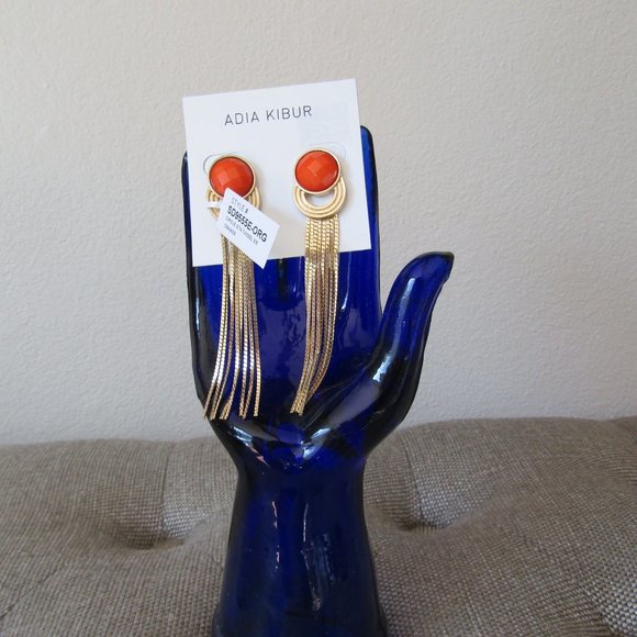 Adia Kibur Circle Tassel Earrings - Picture 2 of 6